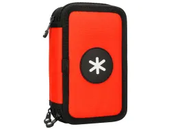 Trousse garnie antartik 3 compartiments 36 pieces rouge