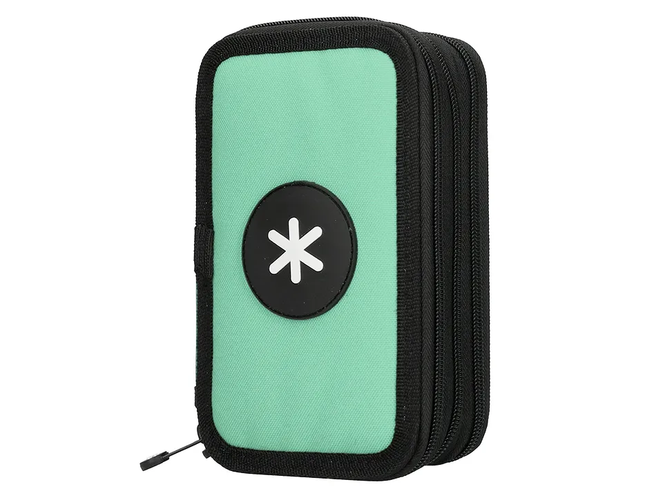 Trousse garnie antartik 3 compartiments 36 pieces menthe
