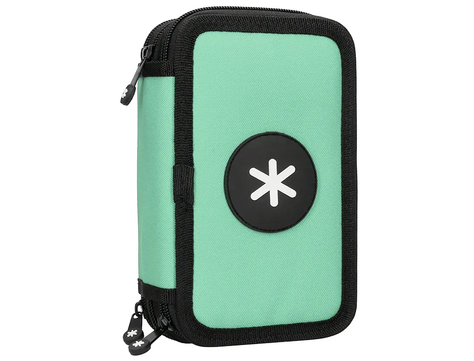 Trousse garnie antartik 3 compartiments 36 pieces menthe