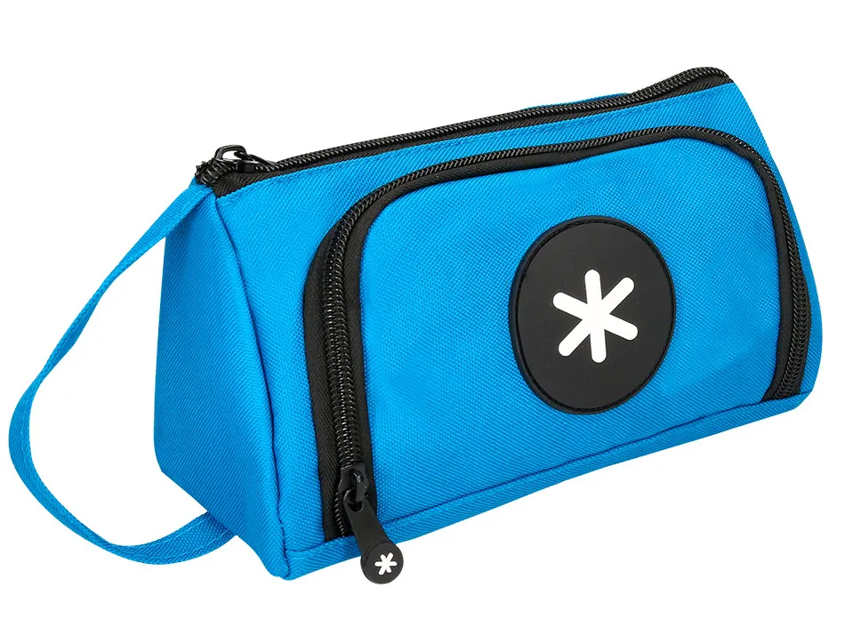 Trousse large antartik avec poche frontale grande ouverture 110x85x200 mm bleu