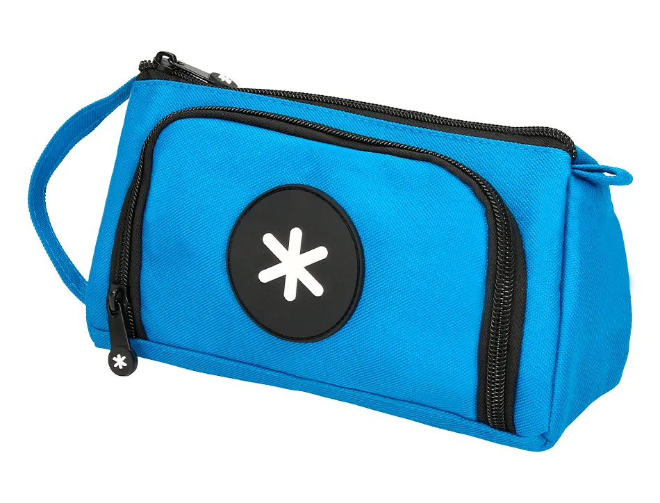 Trousse large antartik avec poche frontale grande ouverture 110x85x200 mm bleu