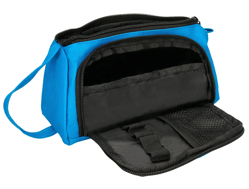 Trousse large antartik avec poche frontale grande ouverture 110x85x200 mm bleu