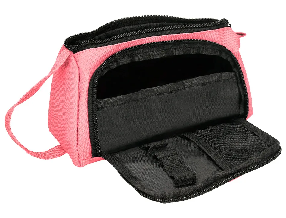 Trousse large antartik avec poche frontale grande ouverture 110x85x200 mm corail