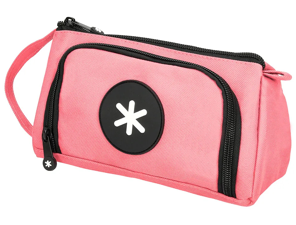 Trousse large antartik avec poche frontale grande ouverture 110x85x200 mm corail