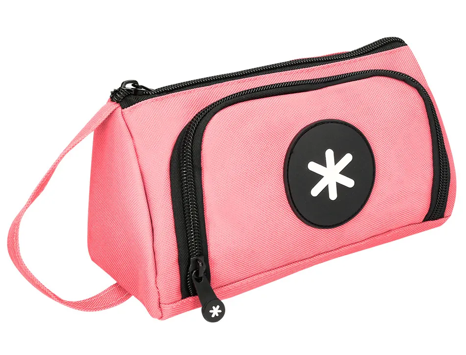 Trousse large antartik avec poche frontale grande ouverture 110x85x200 mm corail