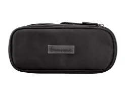 Trousse liderpapel color pop 2 fermetures eclair avec 1 compartiment extensible coloris noir 230x60mm