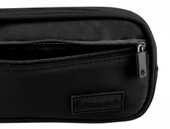Trousse liderpapel duo 3 fermetures eclair avec poche a l'avant coloris noir 220x90x70mm