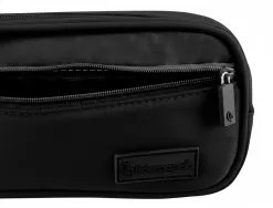 Trousse liderpapel duo 2 fermetures eclair avec poche a l'avant coloris noir 220x90x50mm
