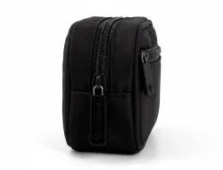 Trousse liderpapel duo 2 fermetures eclair avec poche a l'avant coloris noir 220x90x50mm