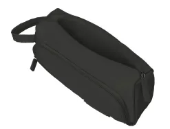 Trousse liderpapel minibag 2 fermetures eclair avec poche interieure coloris noir 210x100x70mm