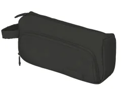 Trousse liderpapel minibag 2 fermetures eclair avec poche interieure coloris noir 210x100x70mm