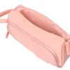 Trousse liderpapel minibag 2 fermetures eclair avec poche interieure coloris rose pastel 212x100x70mm