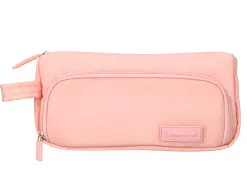Trousse liderpapel minibag 2 fermetures eclair avec poche interieure coloris rose pastel 212x100x70mm