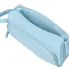 Trousse liderpapel minibag 2 fermetures eclair avec poche interieure coloris bleu pastel 211x100x70mm