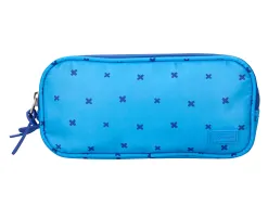 Trousse liderpapel scolaire 3 compartiments coloris bleu