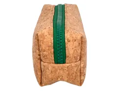 Trousse liderpapel scolaire rectangulaire liege zip coloris 185x55x70mm 1 compartiment coloris naturel