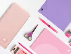 Trousse liderpapel scolaire verticale 1 compartiment 3 coloris assortis