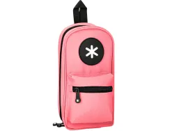 Trousse ovale antartik avec 4 compartiments 230 x 50 x 120 mm corail