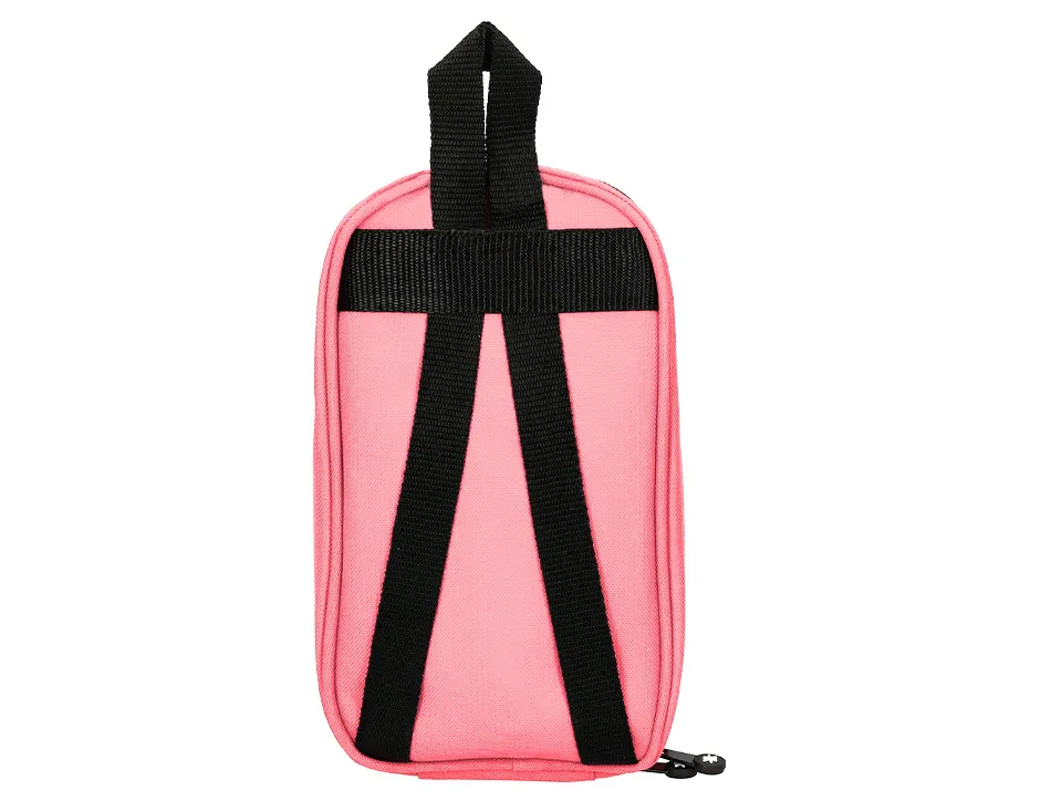 Trousse ovale antartik avec 4 compartiments 230 x 50 x 120 mm corail