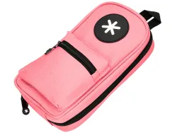Trousse ovale antartik avec 4 compartiments 230 x 50 x 120 mm corail