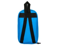 Trousse ovale antartik avec 4 compartiments 230 x 50 x 120 mm bleu