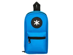 Trousse ovale antartik avec 4 compartiments 230 x 50 x 120 mm bleu