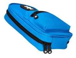 Trousse ovale antartik avec 4 compartiments 230 x 50 x 120 mm bleu