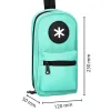 Trousse ovale antartik avec 4 compartiments 230 x 50 x 120 mm menthe