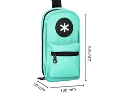 Trousse ovale antartik avec 4 compartiments 230 x 50 x 120 mm menthe