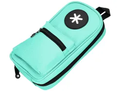 Trousse ovale antartik avec 4 compartiments 230 x 50 x 120 mm menthe