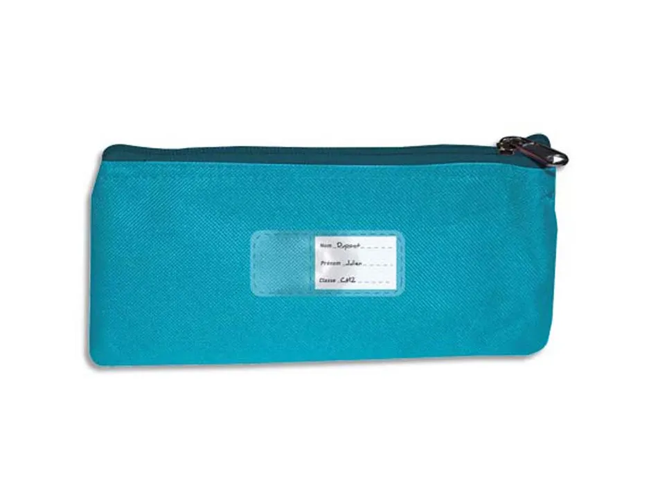 Trousse plate wonday polyester 1 compartiment coloris assortis