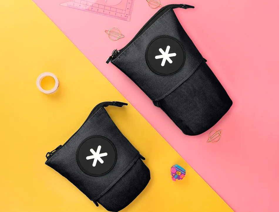 Trousse pop-up antartik verticale 190x60x80 mm noir