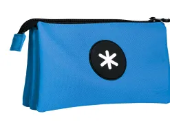 Trousse scolaire antartik plate 3 compartiments 220x30x120mm coloris bleu