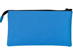 Trousse scolaire antartik plate 3 compartiments 220x30x120mm coloris bleu