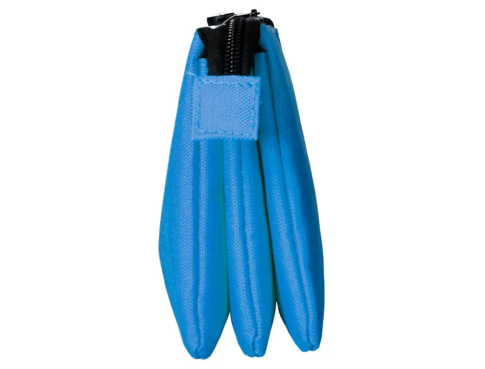 Trousse scolaire antartik plate 3 compartiments 220x30x120mm coloris bleu