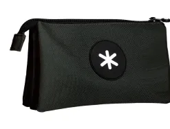 Trousse scolaire antartik plate 3 compartiments 220x30x120mm coloris noir