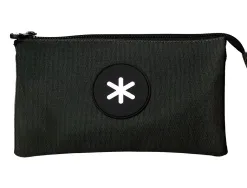 Trousse scolaire antartik plate 3 compartiments 220x30x120mm coloris noir