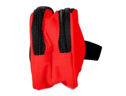 Trousse scolaire antartik ovale 2 compartiments 210x60x80mm coloris rouge