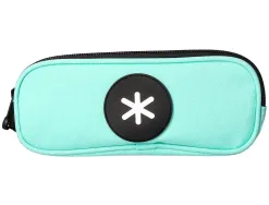 Trousse scolaire antartik ovale 2 compartiments 210x60x80mm coloris vert menthe