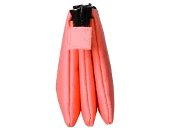 Trousse scolaire antartik plate 3 compartiments 220x30x120mm coloris corail