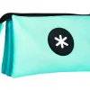 Trousse scolaire antartik plate 3 compartiments 220x30x120mm coloris vert menthe