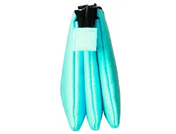 Trousse scolaire antartik plate 3 compartiments 220x30x120mm coloris vert menthe