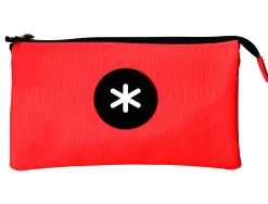 Trousse scolaire antartikplate 3 compartiments220x30x120mm coloris rouge