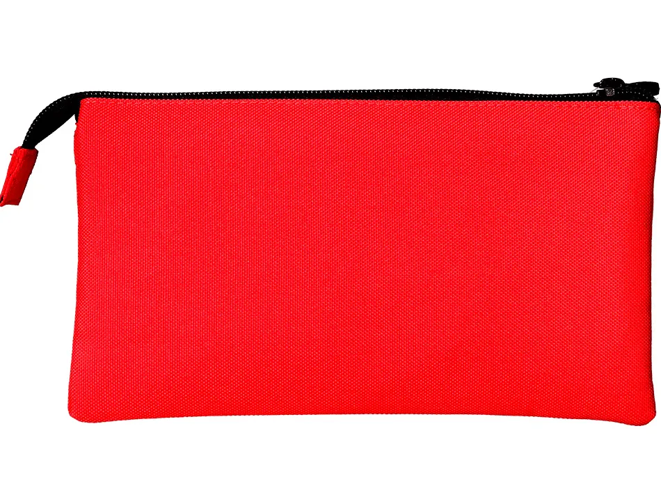Trousse scolaire antartikplate 3 compartiments220x30x120mm coloris rouge