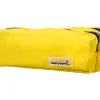 Trousse scolaire liderpapel large rectangulaire 3 compartiments 185x80x70mm coloris jaune
