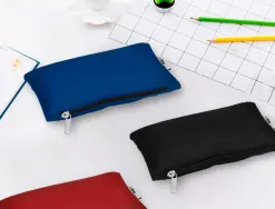 Trousse scolaire liderpapel plate fourre-tout compartiment fermeture zip usage journalier 200x100mm coloris assortis