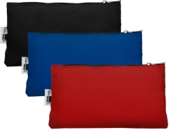 Trousse scolaire liderpapel plate fourre-tout compartiment fermeture zip usage journalier 200x100mm coloris assortis