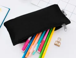 Trousse scolaire liderpapel plate fourre-tout compartiment fermeture zip usage journalier 200x100mm coloris assortis