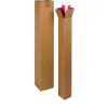 Tube d expedition carre cartonkraft recycle simple cannelureprotection renforcee aux extremites 15x15x100cm