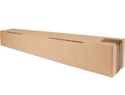 Tube d'expedition carre q-connect carton 700x95x95mm 3mm epaisseur grande resistance protection objets cylindriques